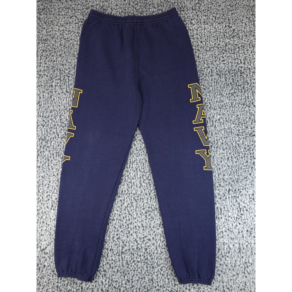 Soffe Sweatpants Unisex Large Navy Blue Vintage USA Navy Graphic Joggers